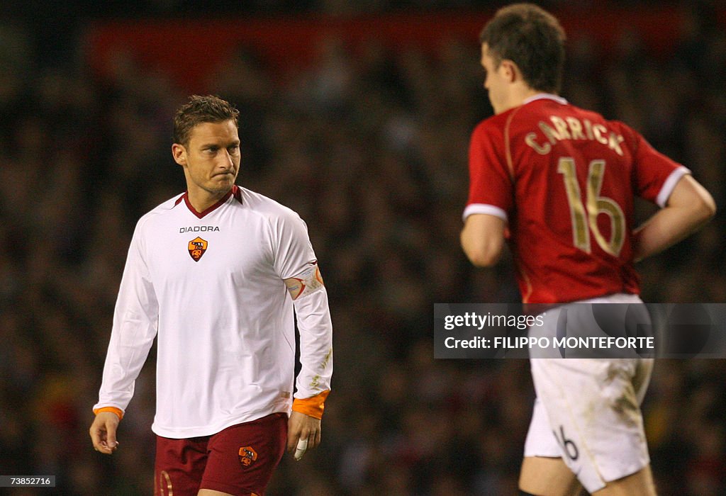 AS Roma's Italian captain and midfielder...