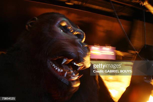 Hollywood, UNITED STATES: The set of King Kong is pictured at Universal Studios in Hollywood, 09 April 2007. Universal Studios Hollywood is the...