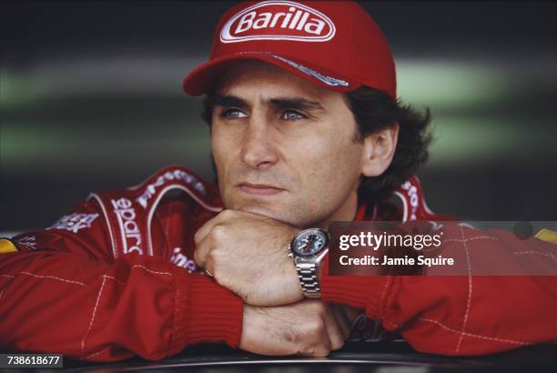 Portrait of Alex Zanardi of Italy, driver of the Target Ganassi Racing Reynard 98i Honda during testing for the Championship Auto Racing Teams 1998...