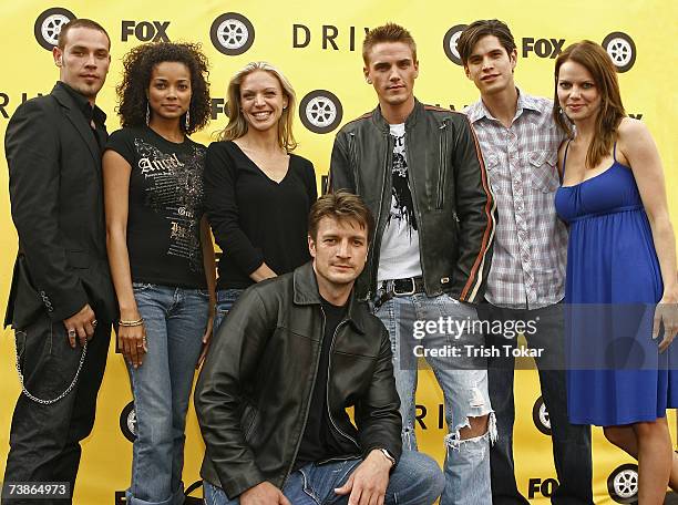 Actor Kevin Alejandro, Actresses Rochelle Aytes, Kristin Lehman, Actors Nathan Fillion, Riley Smith, J.D. Pardo and Actress Mircea Monroe attend the...