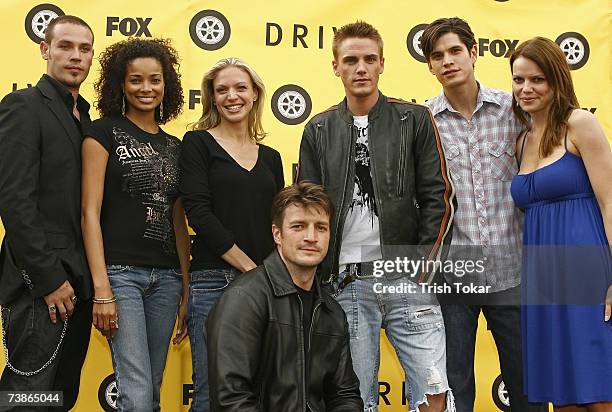 Actor Kevin Alejandro, Actresses Rochelle Aytes, Kristin Lehman, Actors Nathan Fillion, Riley Smith, J.D. Pardo and Actress Mircea Monroe attend the...