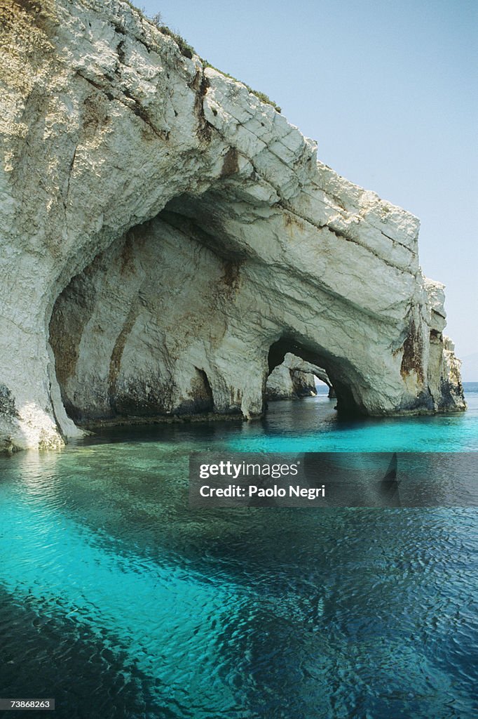 Greece, Zakynthos, blue cave