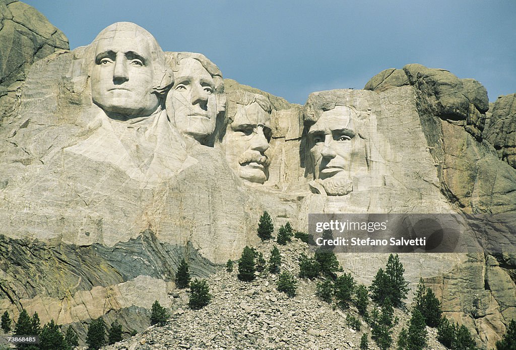 USA, South Dakota, Black Hills, Mt. Rushmore National Monument, close-up