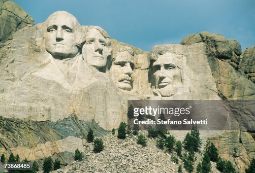 USA, South Dakota, Black Hills, Mt. Rushmore National Monument, close-up