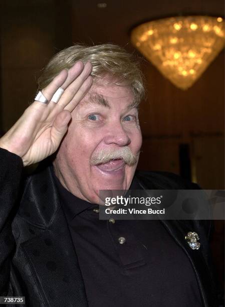 Actor-comedian Rip Taylor arrives for the 15th Annual Gypsy Award February 11, 2001 in Beverly Hills, CA. The Professional Dancers Society honored...