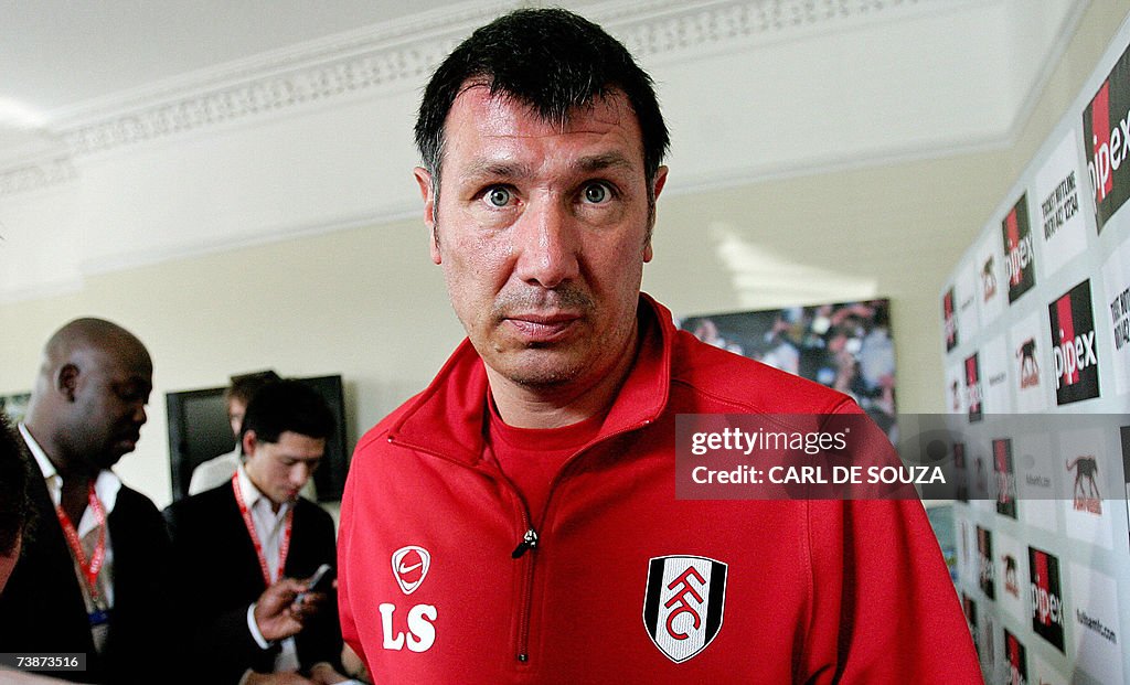 Fulham football club caretaker manager L...