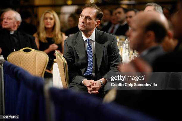 Supreme Court Justice Samuel Alito attends the 4th annual National Catholic Prayer Breakfast April 13, 2007 in Washington, DC. Supreme Court Chief...