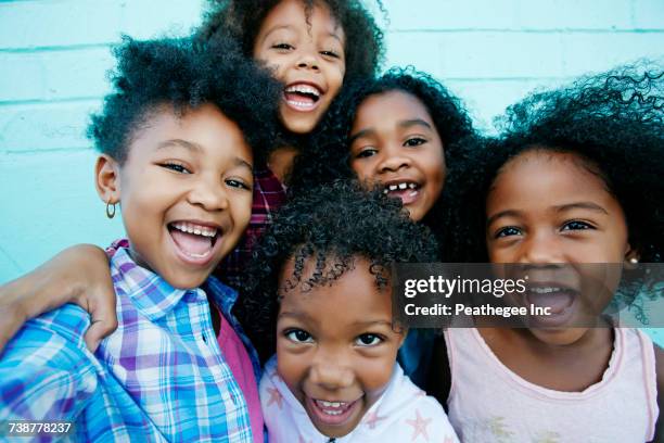 Portrait of smiling girls