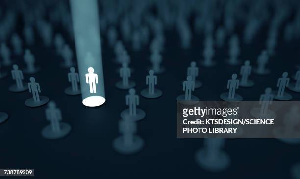 human figure illuminated in white light, illustration - identity stock illustrations