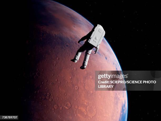illustrations, cliparts, dessins animés et icônes de astronaut in space, illustration - astronaute