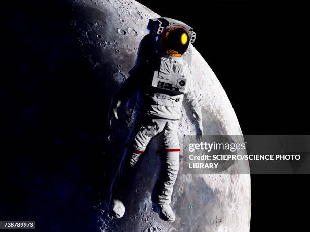 astronaut in space, illustration - astronaut space stock illustrations