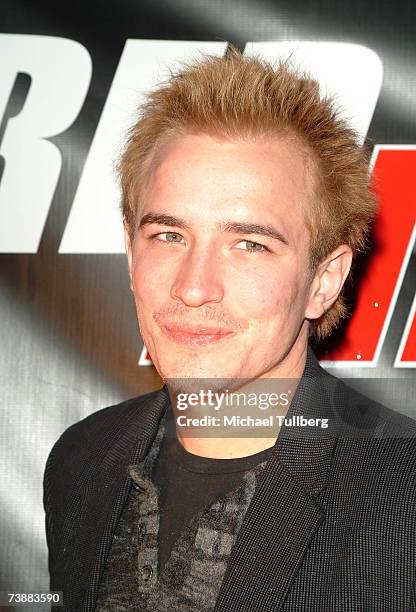 Actor Jesse Johnson attends the premiere party for the new movie "Redline", held at the Loggia restaurant on April 13 in Los Angeles, California.