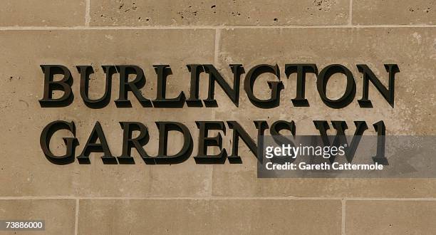 General view of Burlington Gardens in London on April 14, 2007 in London.