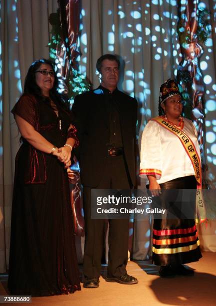 Actor-Director Mel Gibson receives a Trustee Award for the making of his film "Apocalypto" at the 15th Annual First Americans in the Arts Awards...