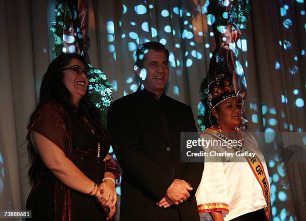 Actor-Director Mel Gibson receives a Trustee Award for the making of his film "Apocalypto" at the 15th Annual First Americans in the Arts Awards...