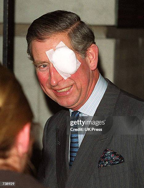 Prince Charles arrives at the entertainment artists benevolent fund home November 20, 2001 in Twickenham, London. The prince wore a dressing over his...