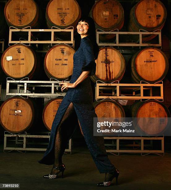 Model Irina Pantaeva attends the 10th Annual Sonoma Valley Film Festival Gala at Cline Cellers on April 14, 2007 in Sonoma Valley, California.