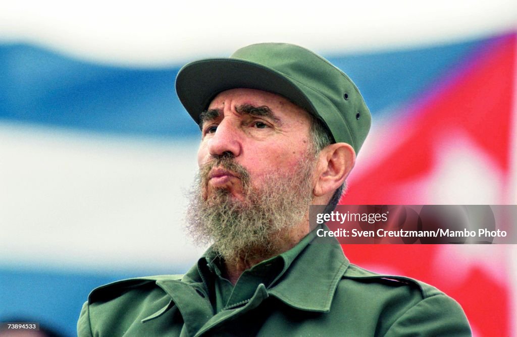 Fidel Castro at May Day Parade