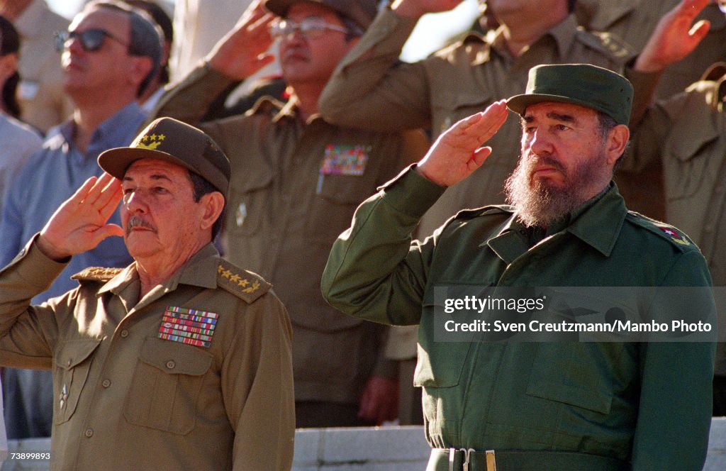 Fidel Castro and Raul Castro