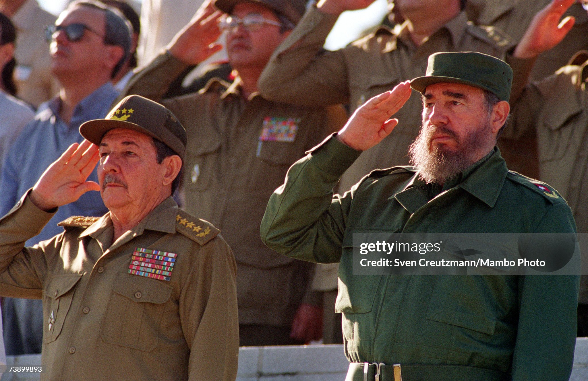 Fidel Castro and Raul Castro