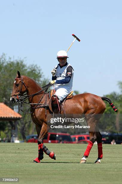 Actor Tommy Lee Jones competes with his Polo Team San Saba in the Stanford U.S. Open at International Polo Club Palm Beach April 16, 2007 in...