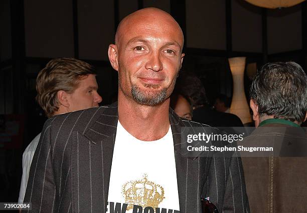 French soccer player Frank Leboeuf attends the opening night reception at the 11th annual City Of Lights, City Of Angels French Film Festival at The...