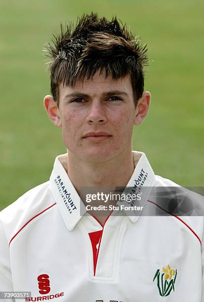 James Harris poses for his headshot during the Glamorgan County Cricket Photocall at Sophia Gardens on April 17, 2007 in Cardiff, Wales.
