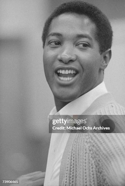 Soul Singer Sam Cooke at the RCA Recording Studio in Los Angeles, California circa 1958.