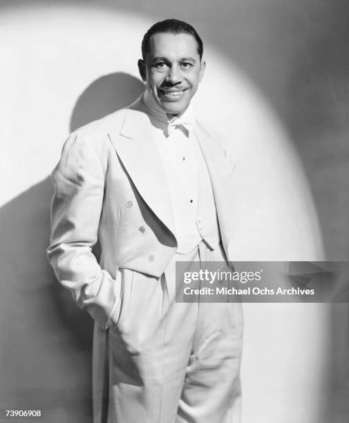 Big Band leader Cab Calloway poses for a portrait circa 1938 in New York City, New York.