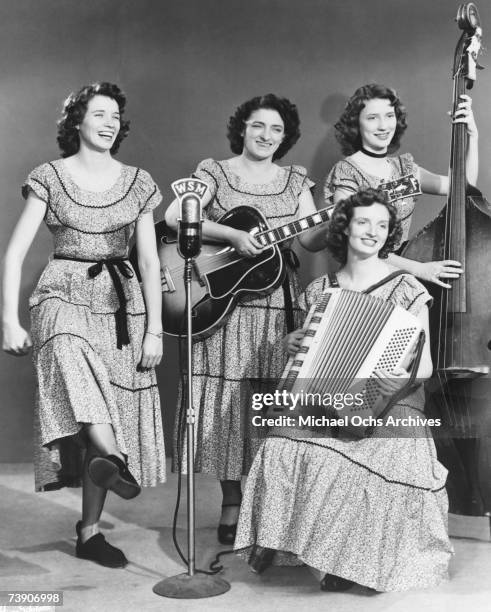 Photo of Carter Family, Mid 1950?s, Tennessee, Nashville, Carter FamilyL-R: June, Maybelle, Anita, Helen .