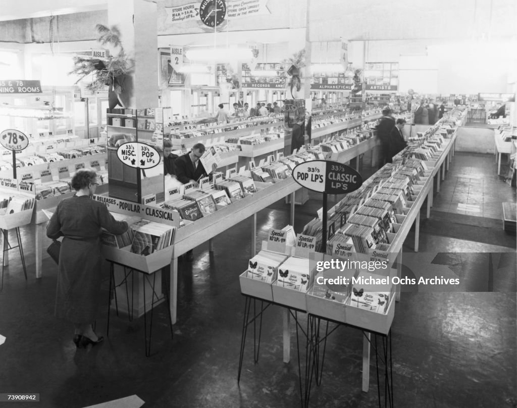 1950s, Hollywood, Vine Street, Wallichs Music City