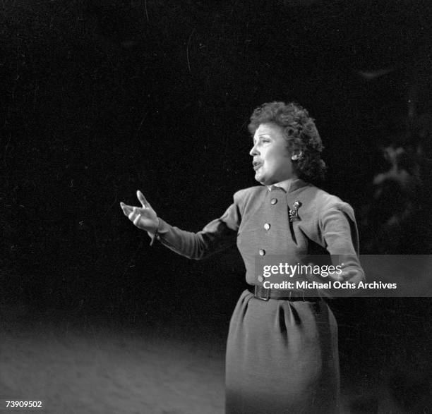 Photo of Edith Piaf.