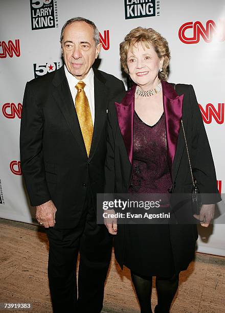 Former New York Governor Mario Cuomo and wife Matilda attend 'Larry King's 50 Years of Broadcasting' celebration at The Four Seasons Restaurant April...