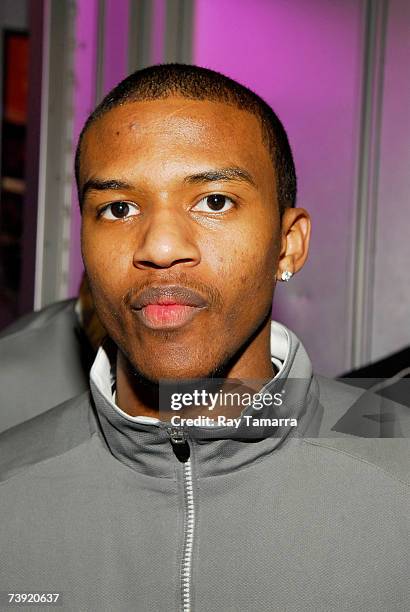 Jordan Classic team member DeAndre Jordon attends a Jordan Classic Instore Autograph Signing at the Foot Locker April 18, 2007 in New York City.