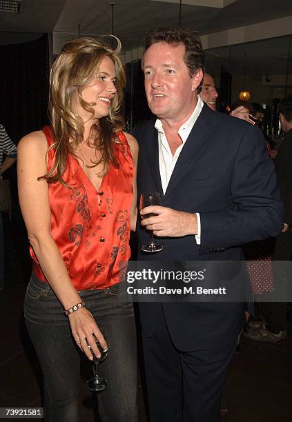 Celia Walden and Piers Morgan attend the book launch of 'Don't You Know Who I Am?: Insider Diaries Of Fame, Power And Naked Ambition' written by...