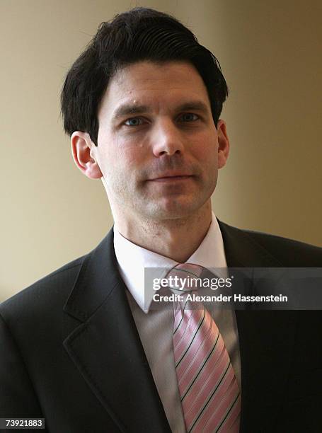 Hans-Christoph Hirt, Associate Director of Hermes Equity Ownership Services Limited London, poses at the Volkswagen AG Annual General Meeting at the...