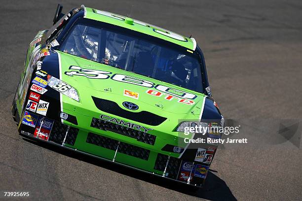 Jeremy Mayfield, driver of the 360 OTC Toyota, drives during practice for the NASCAR Nextel Cup Series Subway Fresh Fit 500 at Phoenix International...