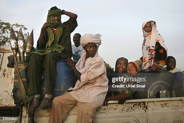 Chadian army soldier celebrate a colleagues wedding April 2007 in Koukou, near the border with Sudan. Tensions between Chad and Sudan have risen over...