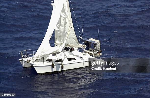 Ghost Ship" floats unmanned April 21, 2007 off the coast of Queensland, Australia. A search is underway for the missing crew after the vessel was...