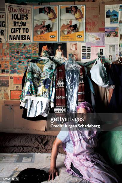 Manxana Mzimela, 36 from Natal, is unemployed and has lived with her husband in Milton Court in the Inner City of Johannesburg for 9 years, circa...
