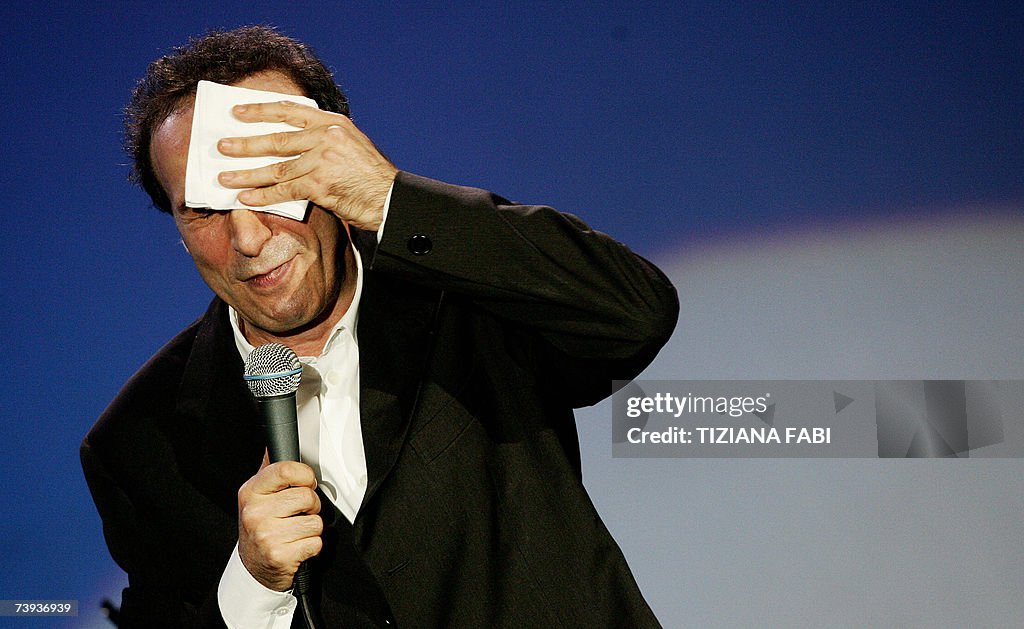 Italian actor and director Roberto Benig...