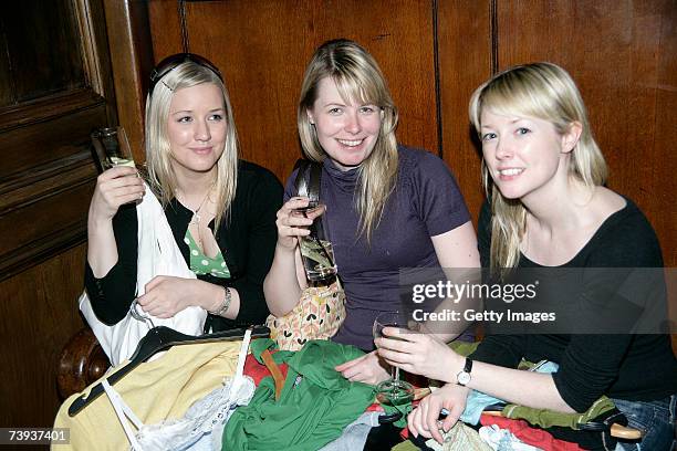 Sisters Eavan, Kate & Eimear O'Daly pose for a portrait at the Million Dollar Babes shopping event on April 20, 2007 in Dublin, Ireland.