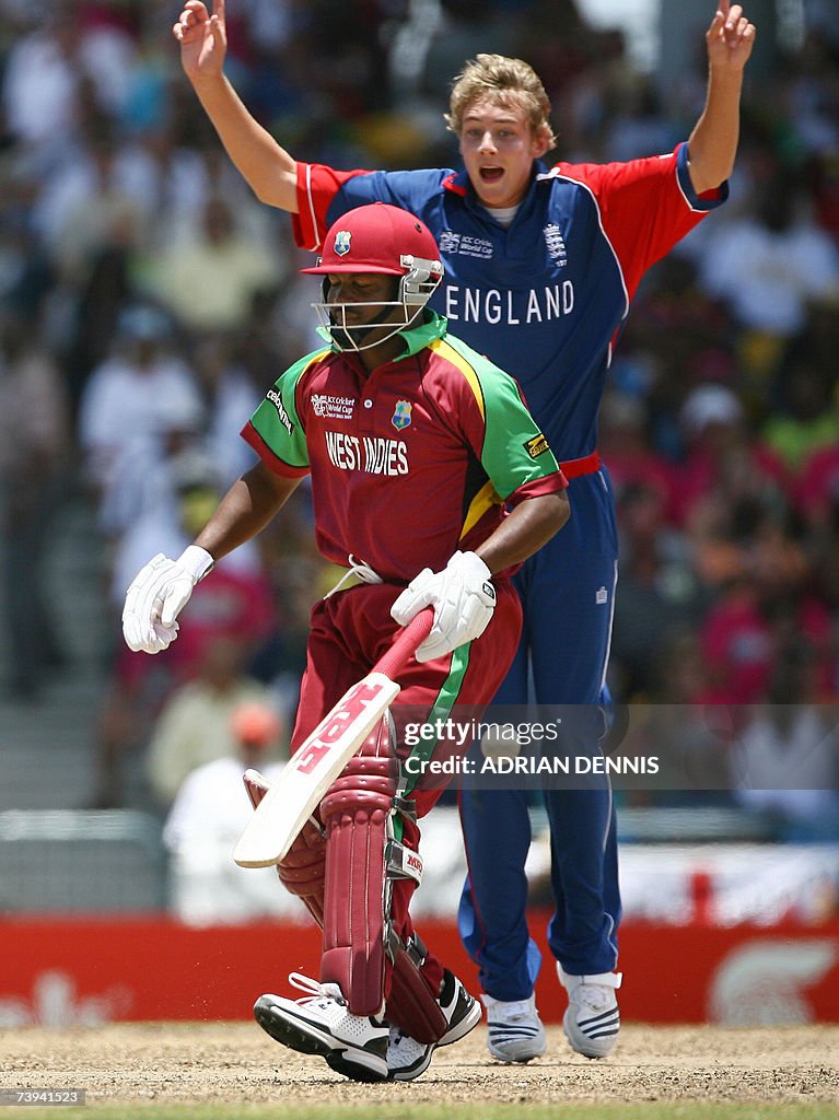 West Indies Captain Brian Lara closes hi...