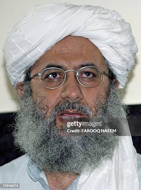 Pakistani radical cleric Abdul Rashid Ghazi speaks during a news conference in Islamabad, 22 April 2007. Ghazi, who came under strong criticism for...