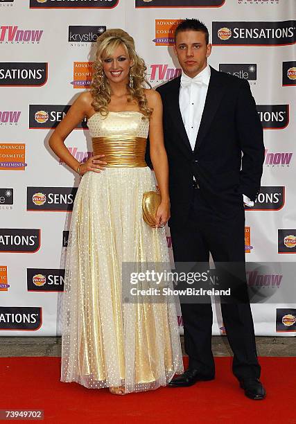 Rosanne Davison and Wesley Quirke attends the TV NOW Awards ceremony held at The Mansion House on April 21, 2007 in Dublin, Ireland.