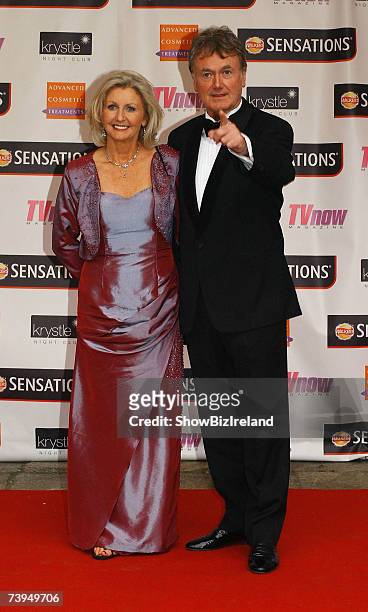 Una Crawford O'Brien and Brian Murray attend the TV NOW Awards ceremony held at The Mansion House on April 21, 2007 in Dublin, Ireland.