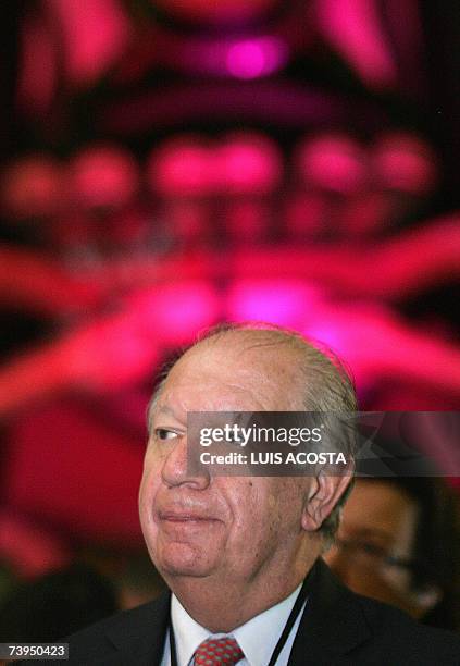 Chilean former President Ricardo Lagos takes part in the conference "Latin America: Integration or Fragmentation?" in Mexico City 18 April, 2007.AFP...