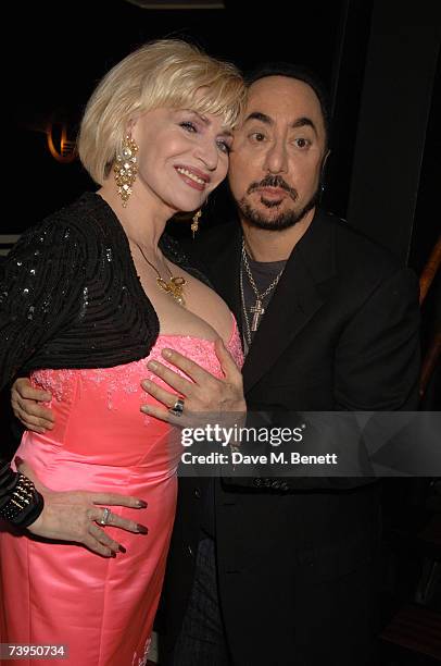 Faith Brown and David Gest attend David Gest's celebration for his new ITV1 reality show, "This Is David Gest," at the Blakes Hotel on April 22, 2007...