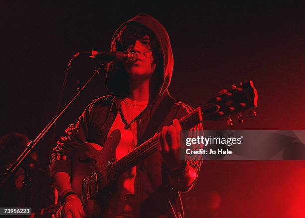 Kyle Falconer of The View performs at Shepherd's Bush Empire on April 23, 2007 in London.