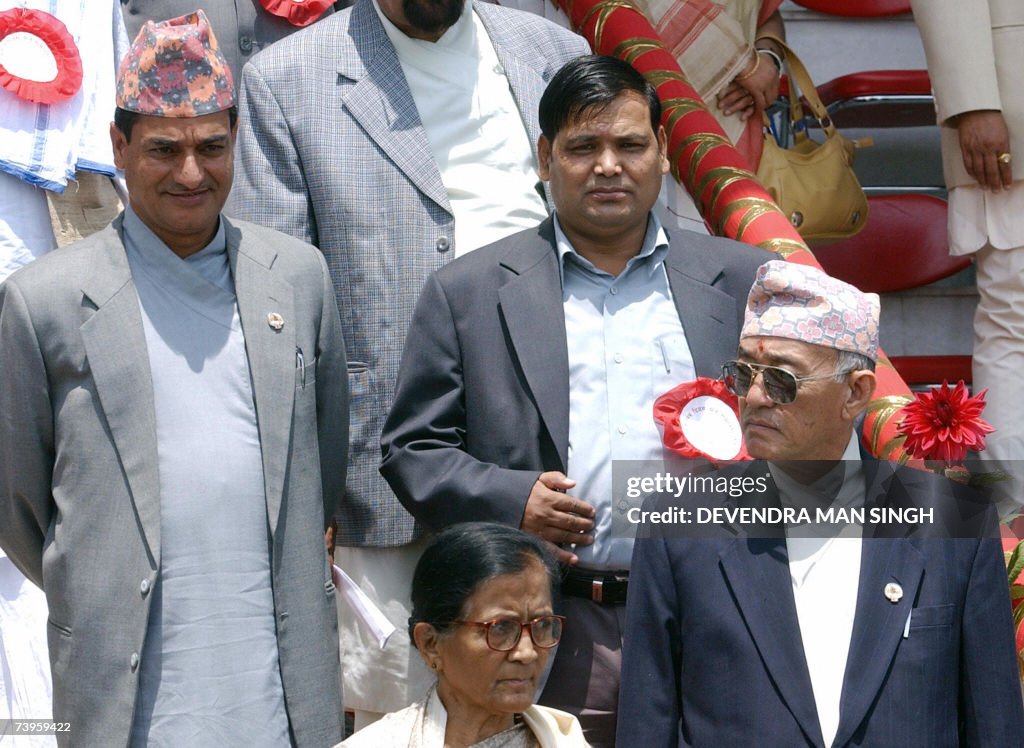 Nepalese Labour Minister Ramesha Lekhak...